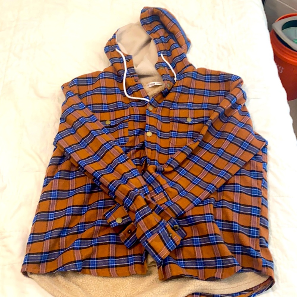 Flannel Jacket with Fleece - XXL